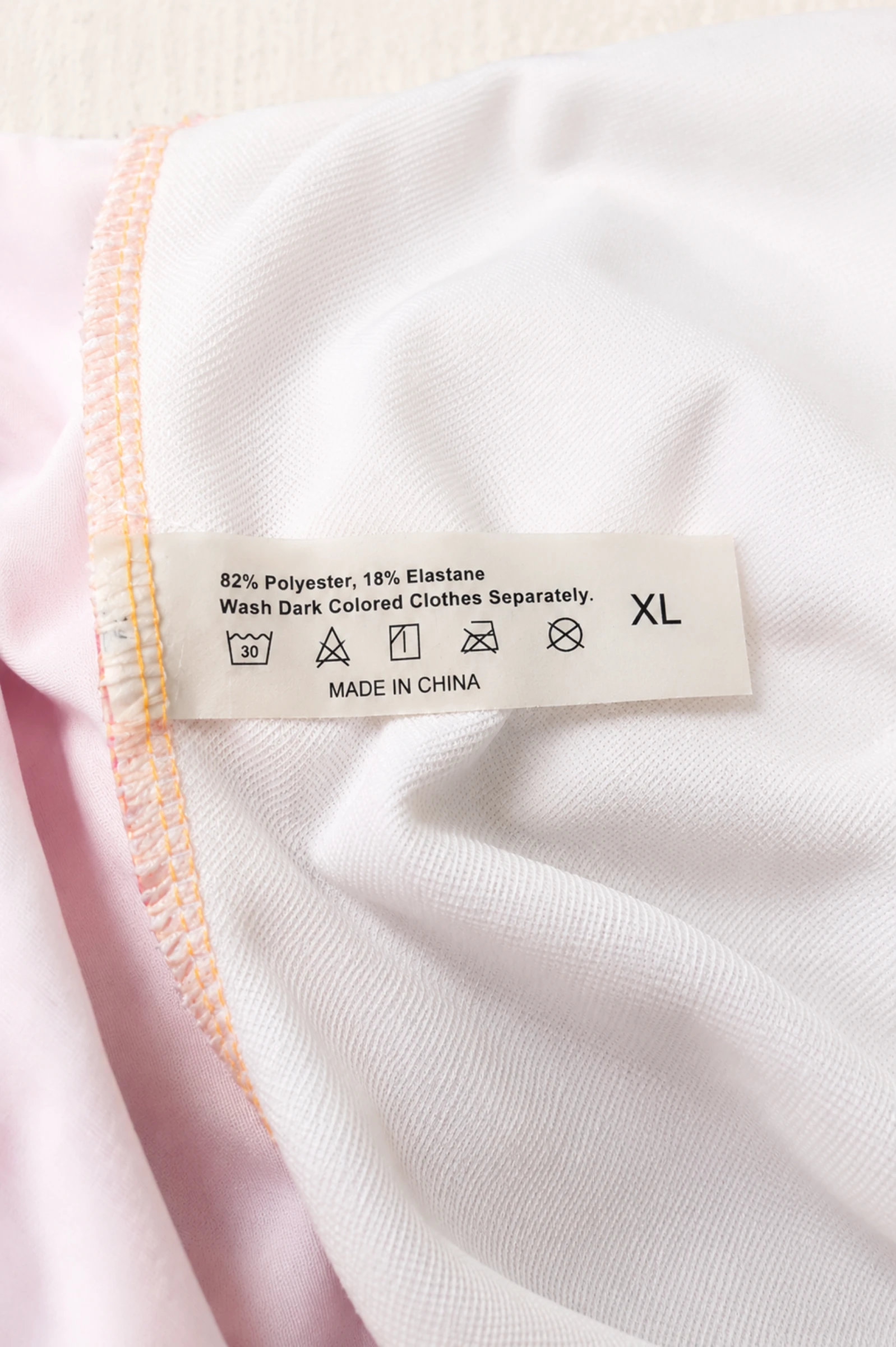 Biquíni de uma peça estampado rosa e laranja – Tamanho XL 🩷 – photo 3